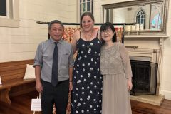 President Tsutomo and his wife Yuuko with President Elizabeth-Marie