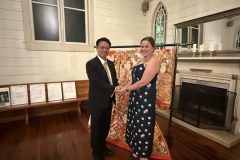 Mayor Suguru Kanazawa and President Elizabeth-Marie Nes